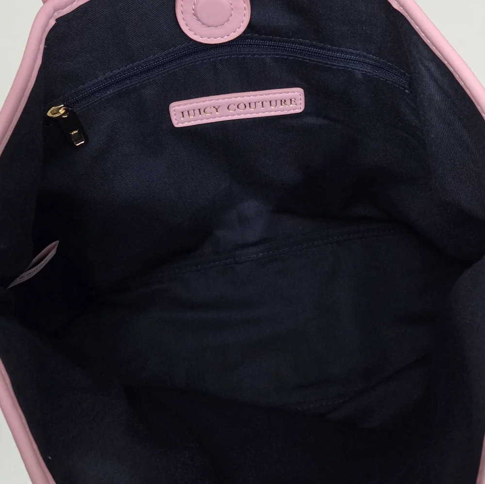 RARE VINTAGE Y2K JUICY COUTURE BABY PINK PAMMY SCOTTIE DOG TOTE BAG